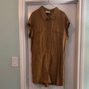 Universal Thread Tan Collared Romper